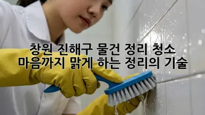 창원 진해구 물건 정리 청소: 마음까지 맑게 하는 정리의 기술